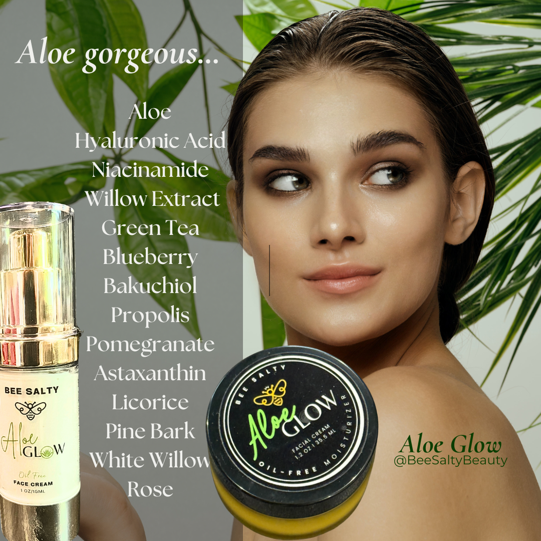 Aloe Glow Matte Moisturizer-Oil Free- All Ages Super amazing safe and helps with skin blemishes