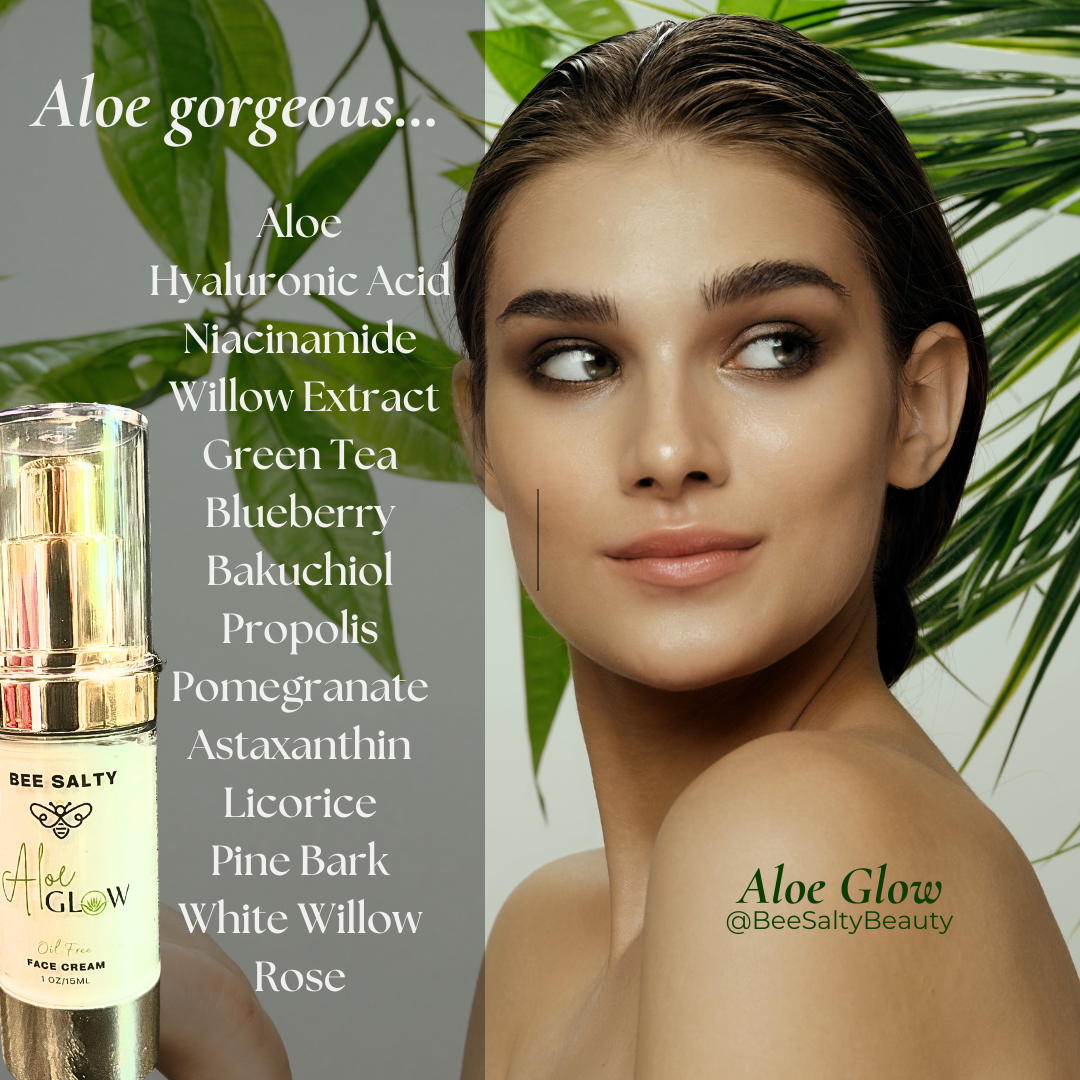 Aloe Glow Matte Moisturizer-Oil Free- All Ages Super amazing safe and helps with skin blemishes